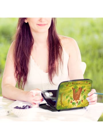 Mr. & Mrs. Panda Federmäppchen Bär König Design ohne Spruch in Weiß