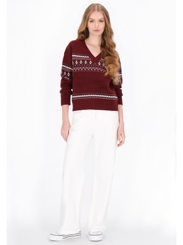 DreiMaster Maritim Women Sweater in burgundy