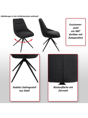 MCW 2er-Set Esszimmerstuhl M65, Senfgelb