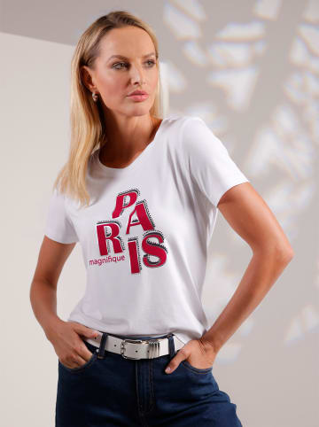 Heine Shirt in weiß-erdbeere