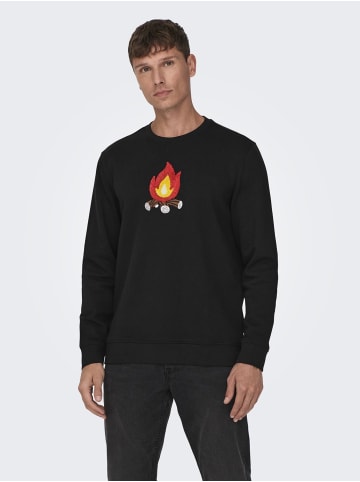 ONLY & SONS Sweatshirt in Black