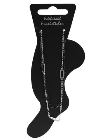 Adeliás Damen Armband aus Edelstahl 24+5 cm in silber