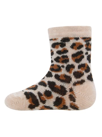ewers 2er-Set Socken 2er Pack Leopard in beige mel.-apricot
