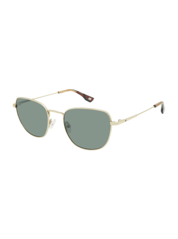 New Balance Männer Sonnenbrille Trapezförmig Gold