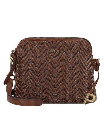 PICARD Samos Umhängetasche Leder 20 cm in cognac