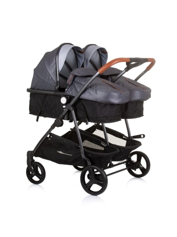 Chipolino Geschwisterkinderwagen Duo Smart in grau