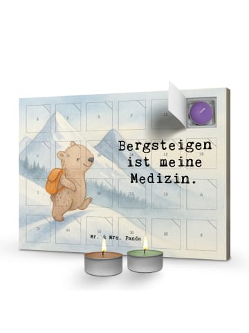 Mr. & Mrs. Panda Kerzen Adventskalender Bär Bergsteigen Design m... in Weiß