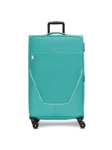 Stratic taska 4-Rollen Trolley L 76 cm mit Dehnfalte in petrol