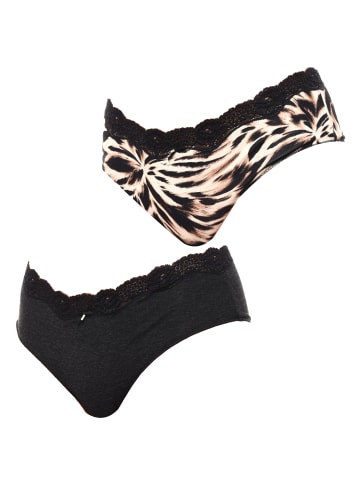 Janira 2er-Set: Pantys in Black