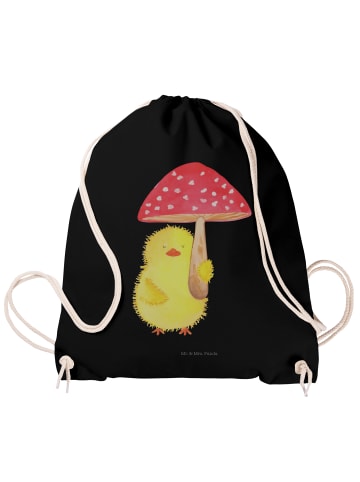 Mr. & Mrs. Panda Stoffbeutel Küken Fliegenpilz ohne Spruch in Schwarz