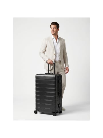 Redolz Pro Aluminium 4-Rollen Trolley L Aluminium 77 cm black