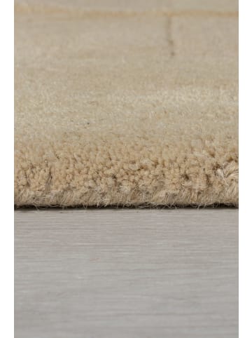 KADIMA DESIGN Eleganter Wollteppich, rutschfest und komfortabel in Braun