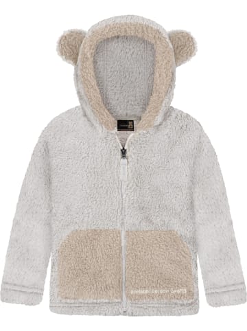 Normani Outdoor Sports Kinder Teddy Jacke Barvas in Creme