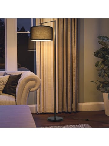 ZMH Stehlampe H162cm 1-flammige E27 in weiß schwenkbar 180°