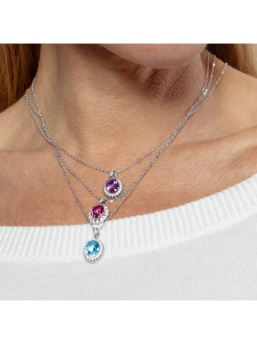 Luxenter Halskette aus 925er Sterlingsilber und Rhodiumbeschichtung