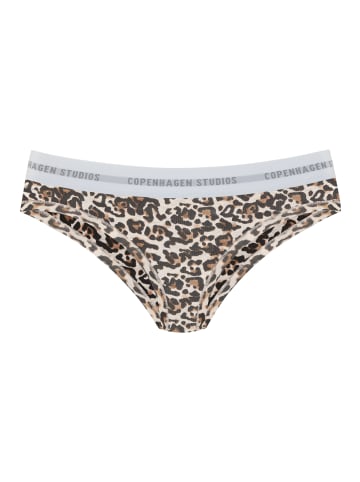 Copenhagen Studios Bikinislip in braun-gemustert