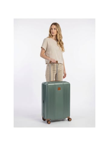 BRIC`s Ferrara 4 Rollen Trolley M 67 cm mit Dehnfalte in green
