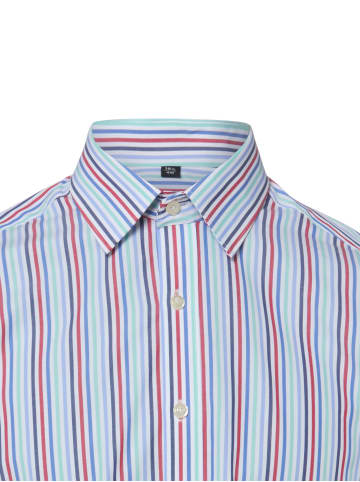 Finshley & Harding Hemd in weiß rot - 0007