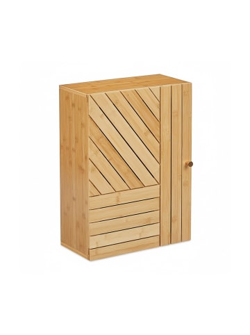 relaxdays Hängeschrank in Natur - (B)40 x (H)55 x (T)20 cm