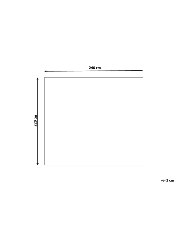 Beliani Tagesdecke NAPE in Weiß - (W) 220 x (H) 1 x (L) 240 cm