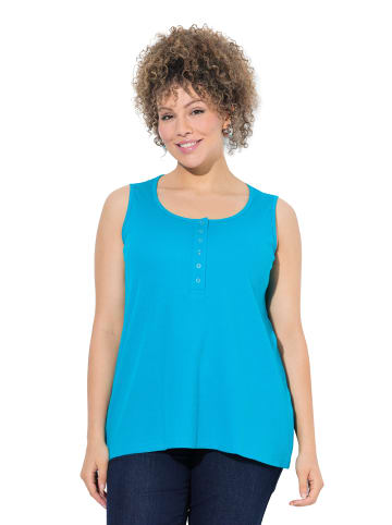 Ulla Popken Strick-Top in blautürkis