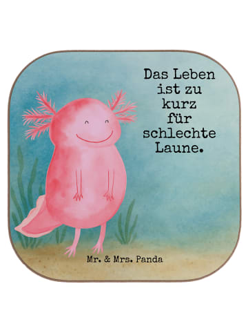 Mr. & Mrs. Panda Untersetzer für Gläser Axolotl Glücklich Design... in Weiß