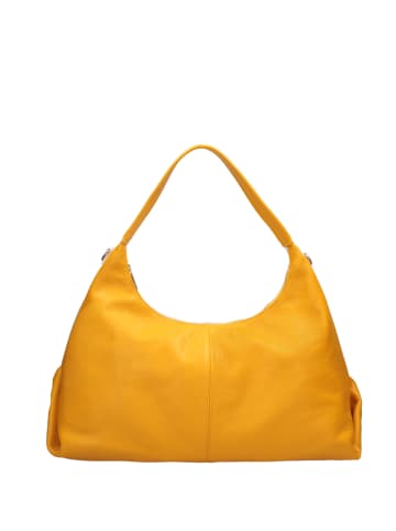 ROBERTA ROSSI Schultertasche in YELLOW AND WHITE