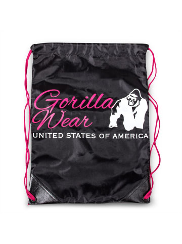 Gorilla Wear Tasche mit Kordelzug - Gorilla Wear - Schwarz/Rosa