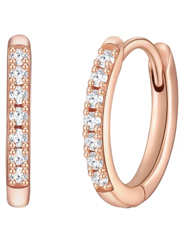 Glanzstücke München Ohrringe aus Sterling Silber mit Zirkonia in roségold
