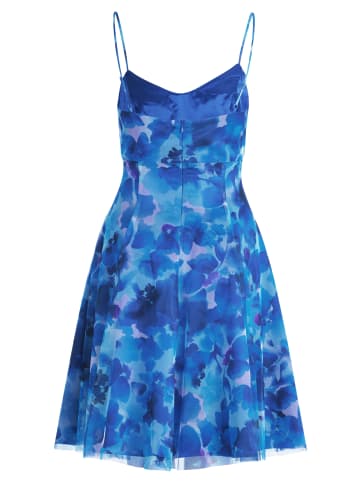 Vera Mont Cocktailkleid mit Blumenprint in Blue-Light Blue