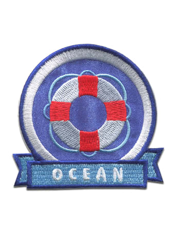Catch the Patch Ocean Rettungsring Reifen Brave CoastApplikation Bügelbild inBlau