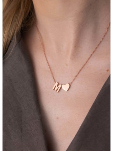 PURELEI Kette Letter Heart Rosegold