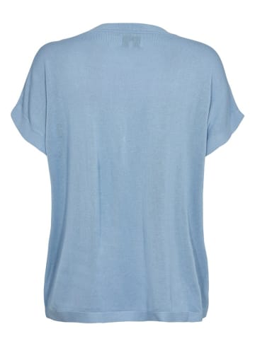 NÜMPH Rundhalspullover für Damen in blau