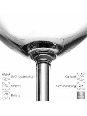 LEONARDO 6er Set Weißweingläser geeicht Daily Gastro-Edition 0,2 l transparent in transparent