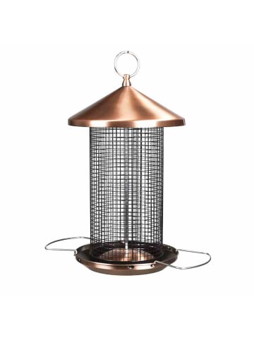 Futtersäule Kupfer Nüsse 31cm in kupfer