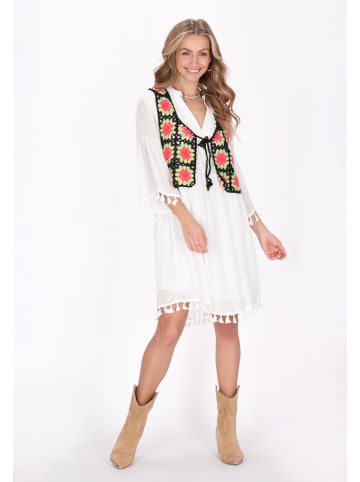 IZIA Women Vest in black multicolor