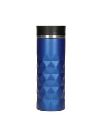 elasto Thermobecher "Diamond" in blau - 450 ml