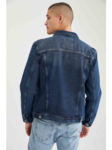 DeFacto Jeansjacke SLIM FIT in Dunkelblau