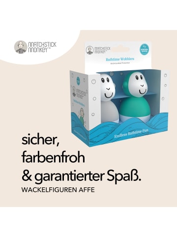 MATCHSTICK MONKEY Matchstick Monkey Badezeit Wackelfiguren - grau & grün
