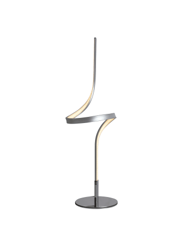 näve LED Tischleuchte "LOOP LINE" in silber - (L)16 cm x (B)16 cm x (H)63 cm - EEK G