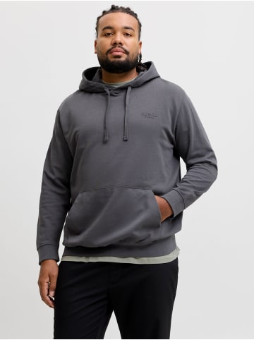 JACK & JONES PLUS Kapuzenpullover in Asphalt