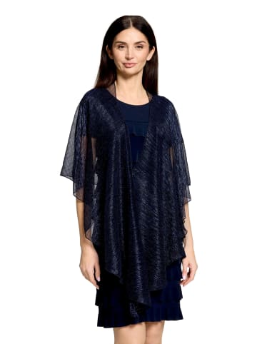 Vera Mont Cape im Glitzer-Look in Blue/Black