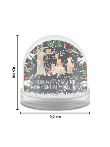 Mr. & Mrs. Panda Weihnachts Schneekugel Waldtiere Picknick mit S... in Kreidetafel