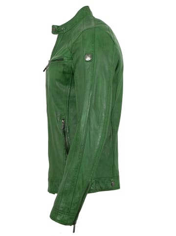 JILANI Lederjacke Lammnappa in Grün