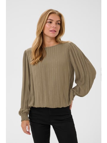 Kaffe Langarm-Bluse KAliv Regular fit in Morel