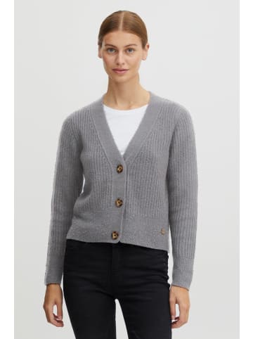 Oxmo Strickjacke OXNorene 21800133-ME  Strickjacke mit 3-Knopf-Form in Grau
