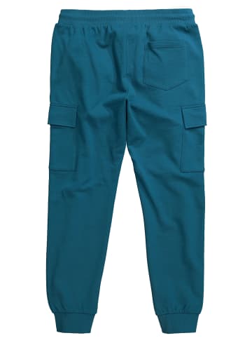 Men Plus Cargohose lang in lagunen grün