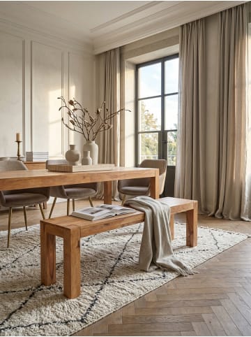 KADIMA DESIGN Esszimmer Sitzbank MUMBAI Massiv-Holz 140 x 45 x 35 cm in Akazie