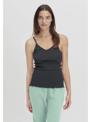 Hessnatur Spaghetti-Top V-Neck Fitted 2er-Set in schwarz