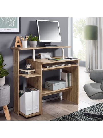 KADIMA DESIGN Computertisch WL1.171 94x90,5x48,5 cm Laptop Tisch Modern mit in Sonoma